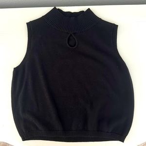 John Galt Black Sweater Vest